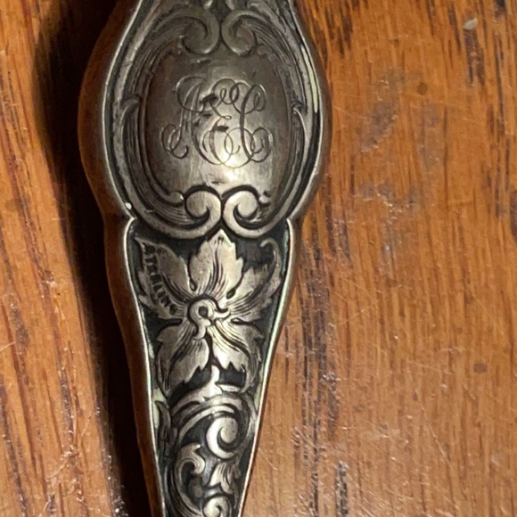 Antique beautifully ornate Sterling Silver Victorian Era 🎩 Boot / Button Hook - Picture 12 of 16